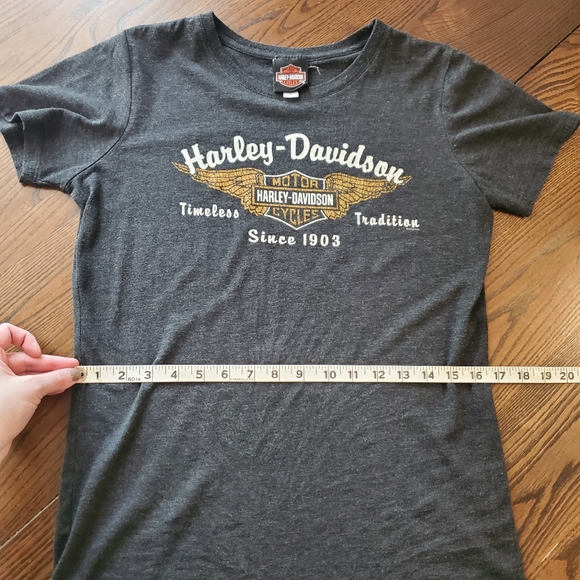 Harley Davidson women's tee shirt grey large - Picture 12 of 13